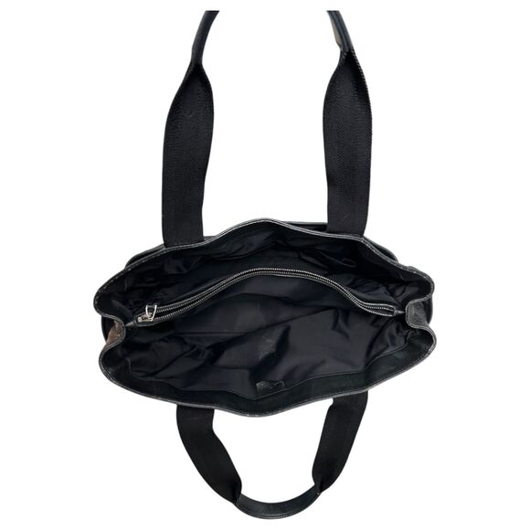 Gucci Guccissima Tote Bag Black Leather GG Pattern Shoulder Bag 161770 - Picture 3 of 10